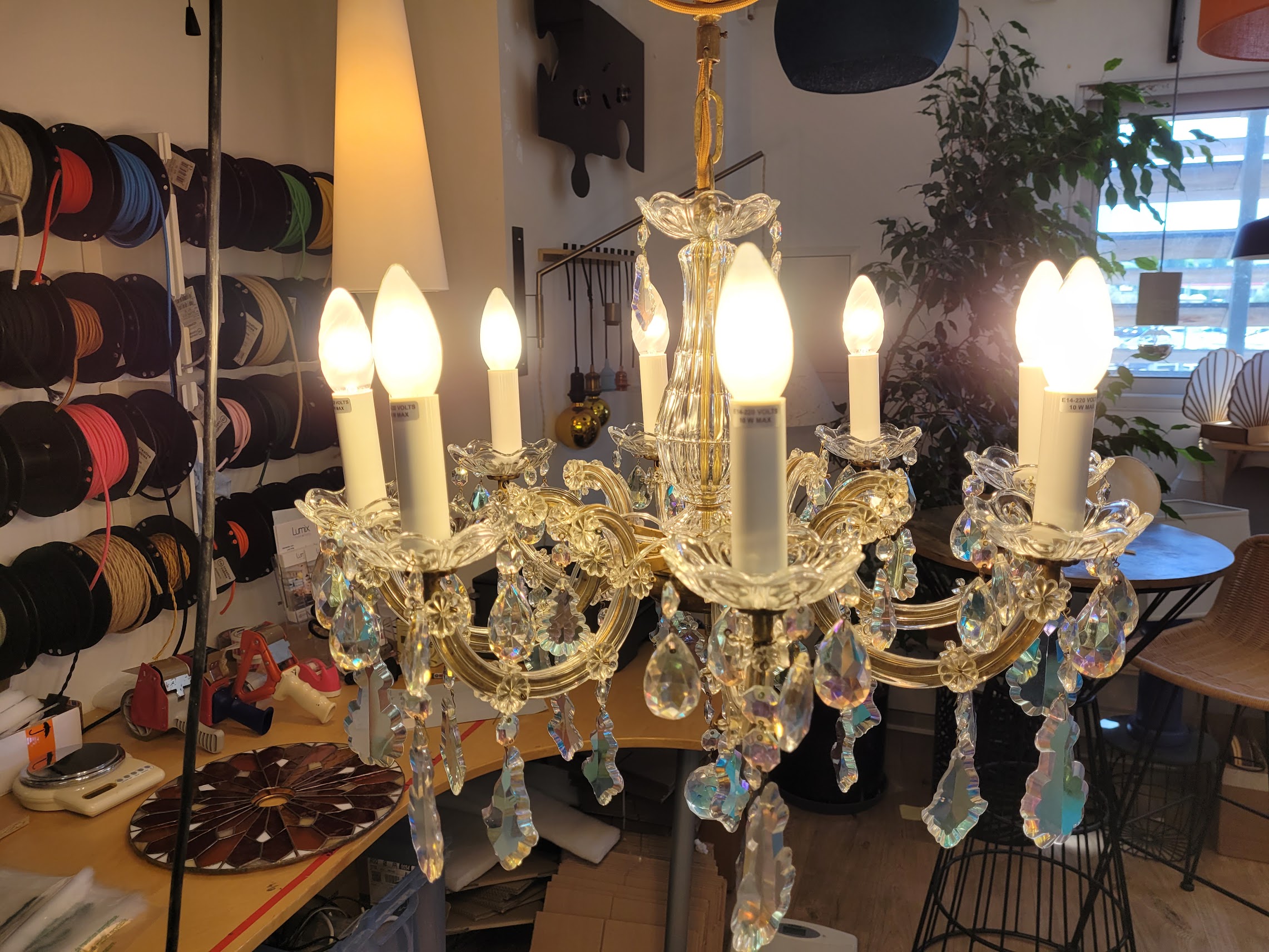 Lustre 8 feux